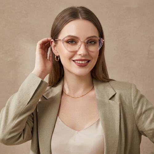 Beth Pink Cat Eye Glasses