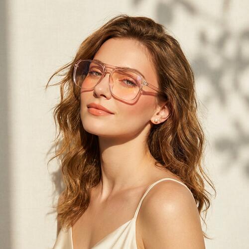 Horizon Champagne Aviator Glasses