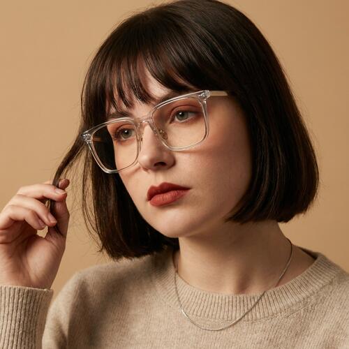 Adelaide Gafas Cuadradas Transparentes
