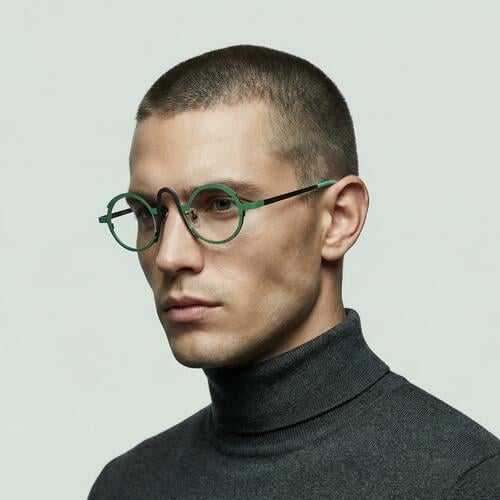 Stowe Gafas Redondas Verdes