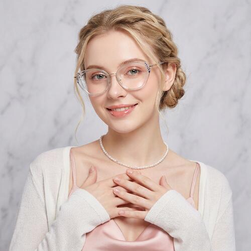Beth Grüne Cat Eye Brille