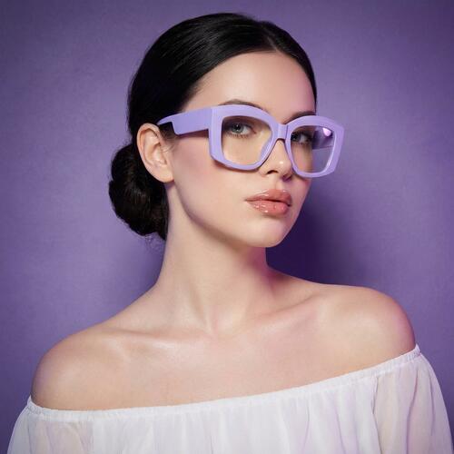 Baro Purple Square Glasses