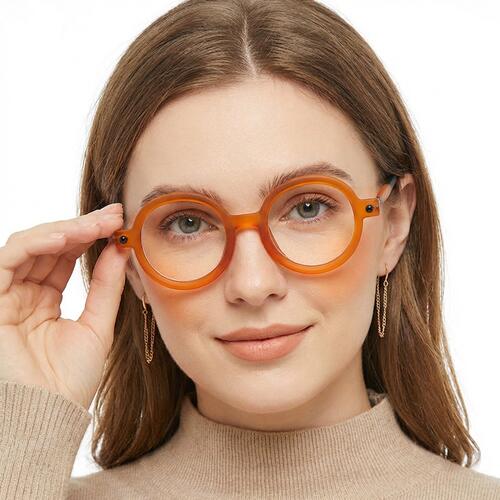 Chava Lunettes Rondes Orange