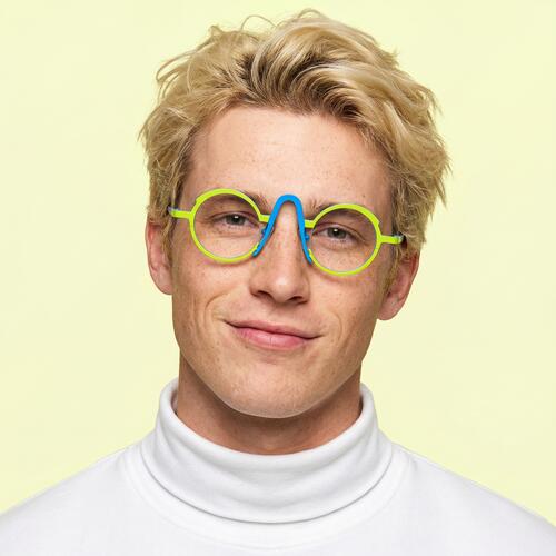 Stowe Yellow Round Glasses