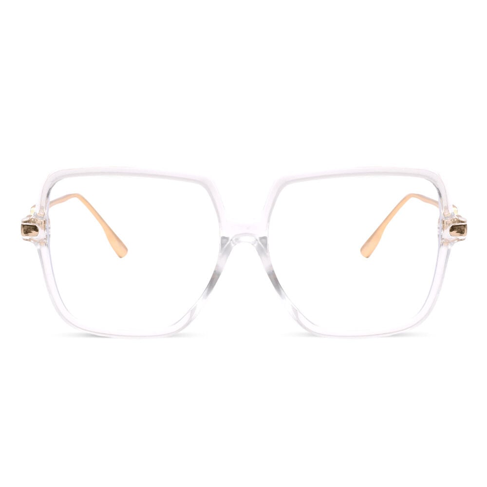 Irving Clear Geometric Glasses