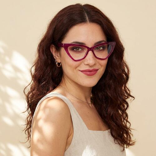 Stuart Gafas Cat Eye Moradas