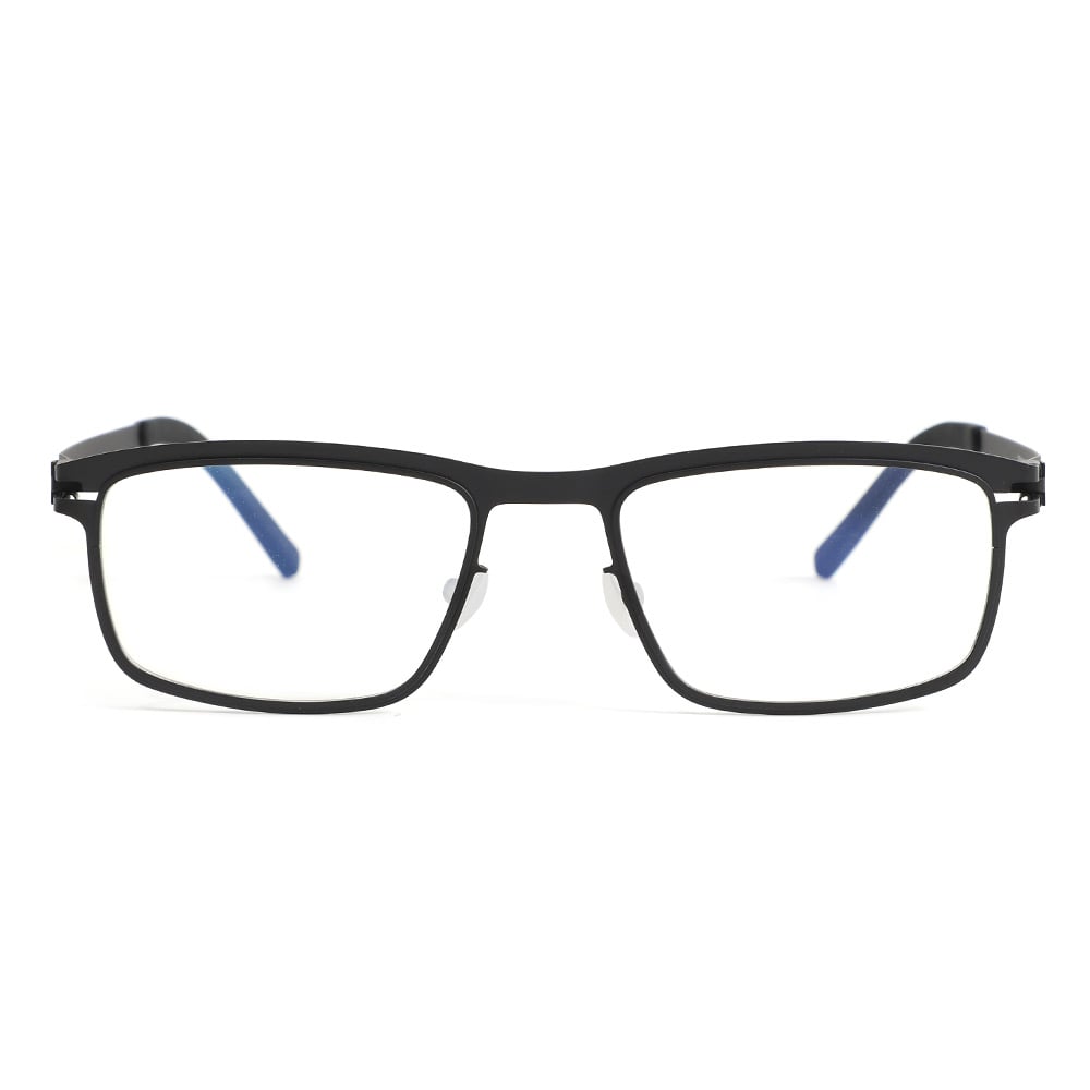 Hughes Black Rectangle Glasses