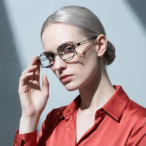 Harland Schwarze Runde Brille