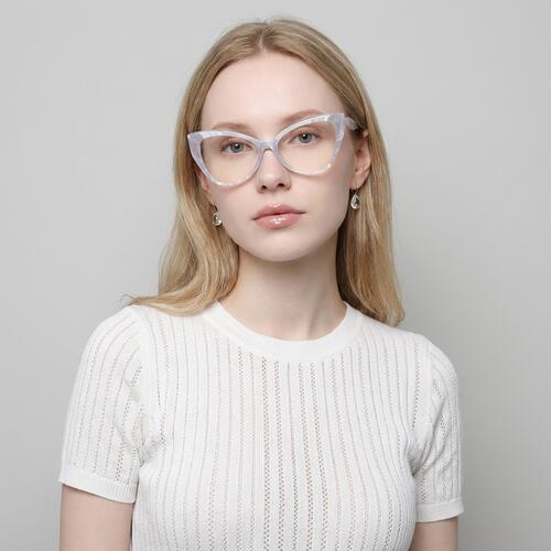 Kathleen Gray Cat Eye Glasses
