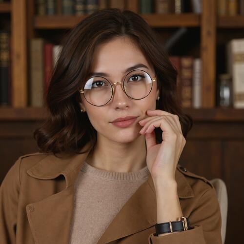 Rodney Lunettes Rondes Noires