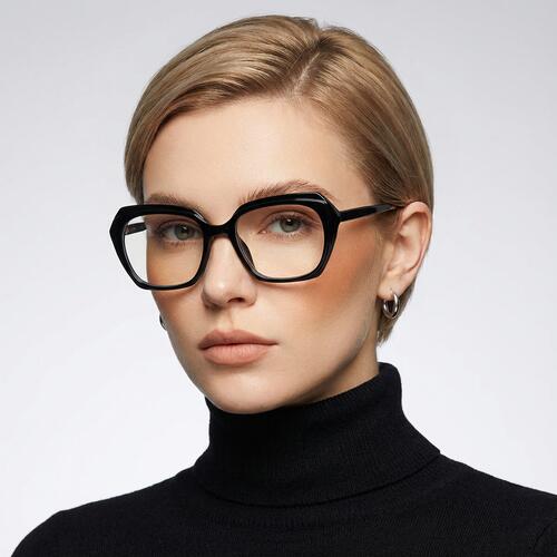 Alberta Gafas Geométricas Negras