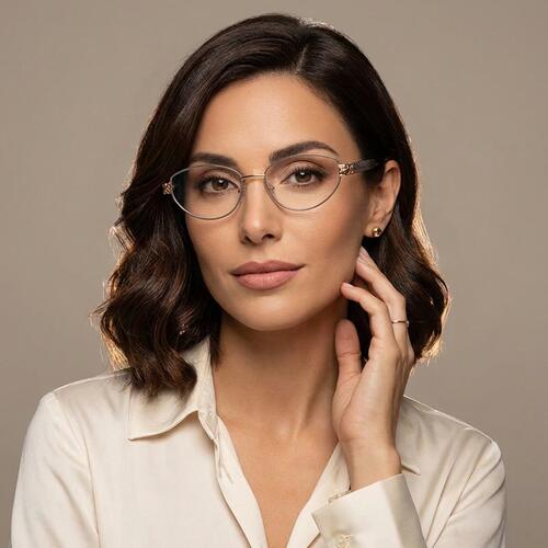 Belloc Graue Ovale Brille