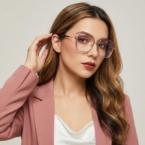 Oliver Lunettes Géométriques Violettes