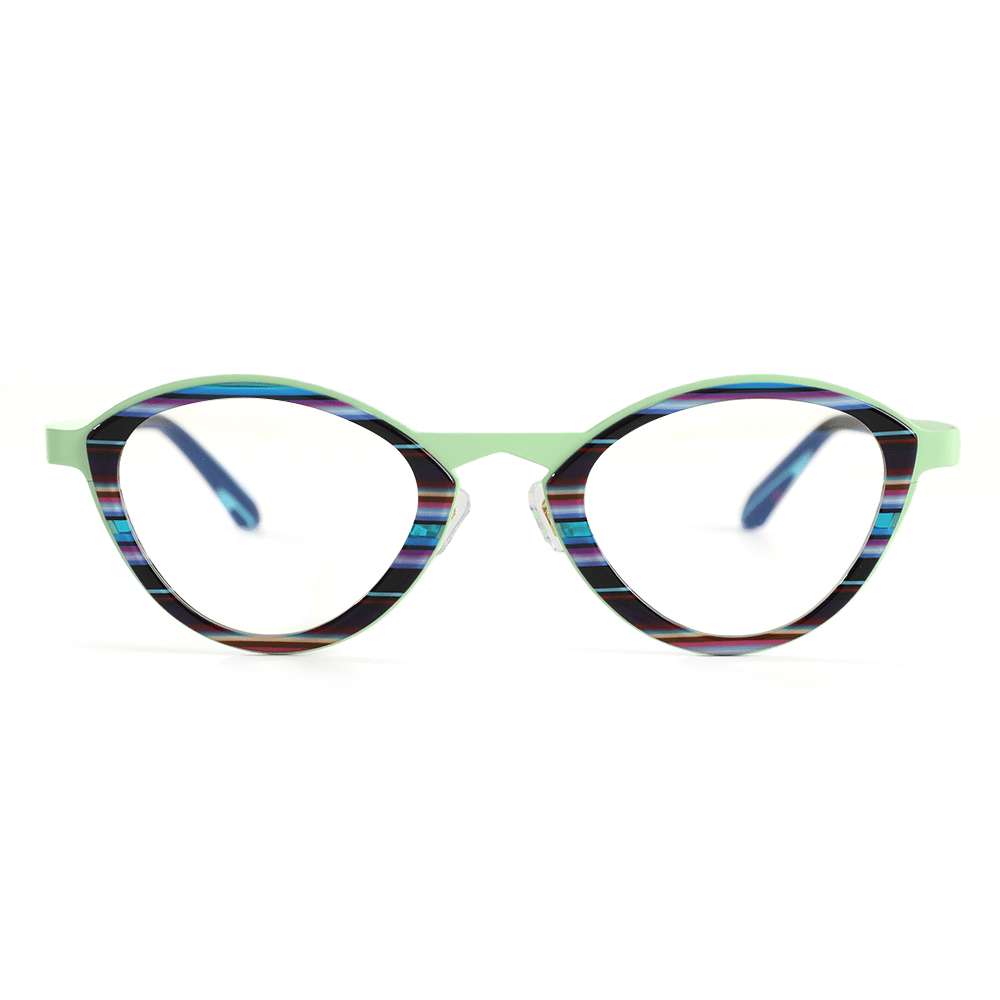 Gibbon Grüne Cat Eye Brille