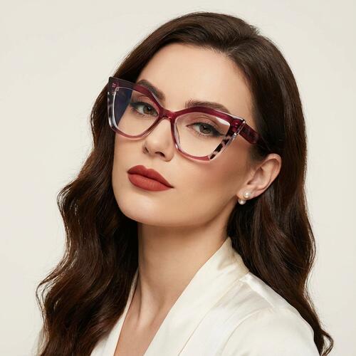 Faulkn Lila Cat Eye Brille