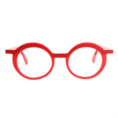 Morgan Red Round Glasses