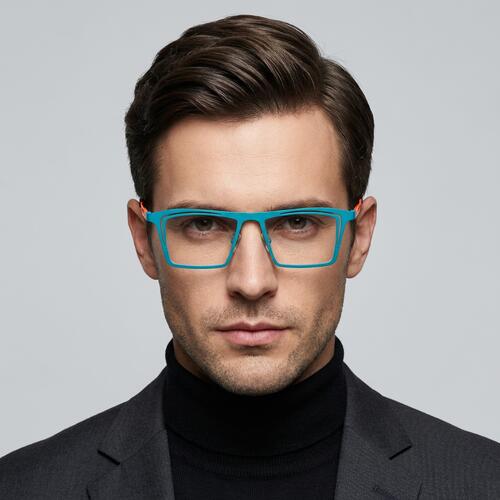 Marina Blaue Rechteckige Brille