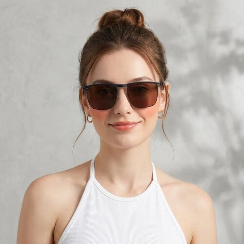 Beacher Blue Aviator Sunglasses