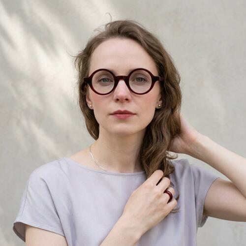 Bell Red Round Glasses
