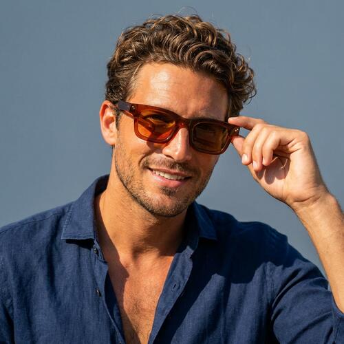 Audrey Brown Square Sunglasses
