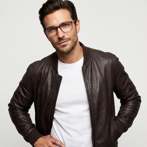 Sapir Gray Rectangle Glasses