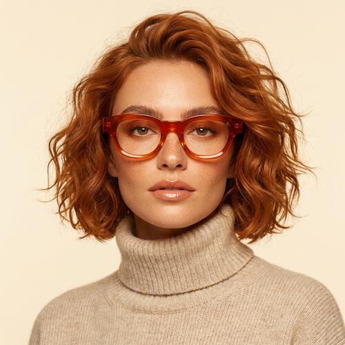 Motley Red Square Glasses