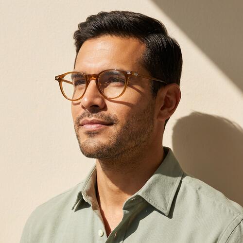 Fitch Brown Square Glasses