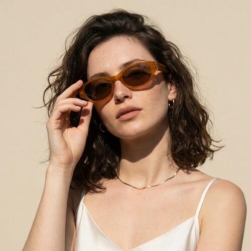 Marshall Brown Rectangle Sunglasses