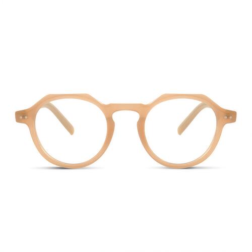 Madeline Champagne Round Glasses