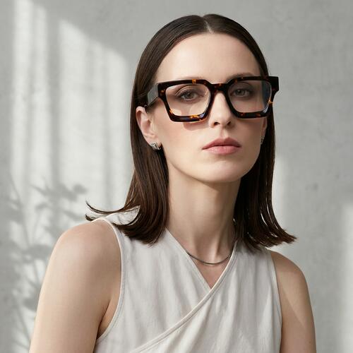 Myers Tortoise Square Glasses