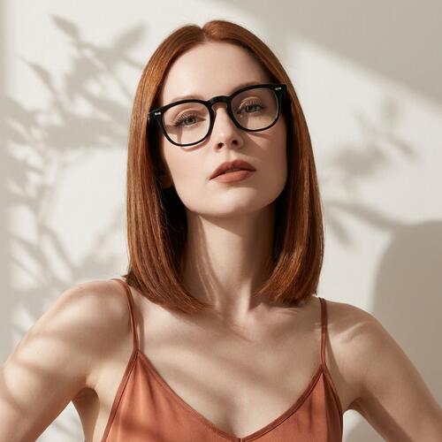 Stanley Black Round Glasses