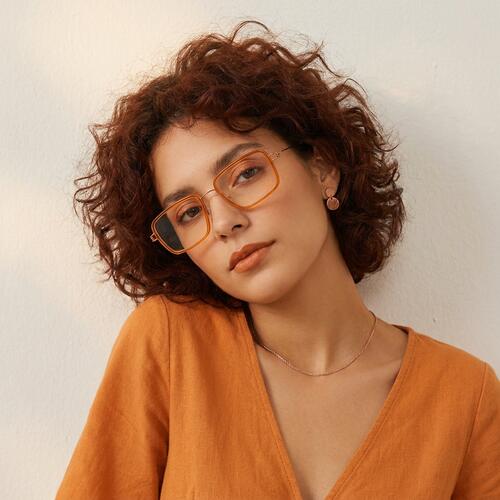 Roland Brown Rectangle Glasses