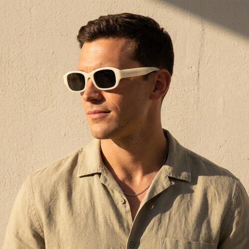 Cooper Gafas de sol Rectangulares Blancas