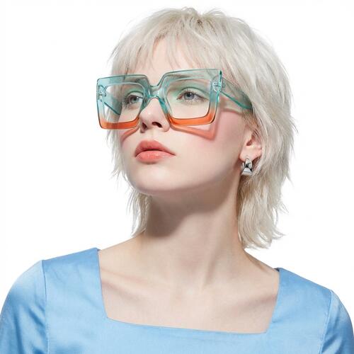 Quie Gafas Cuadradas Azules