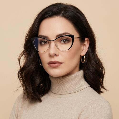 Dulles Black Cat Eye Glasses