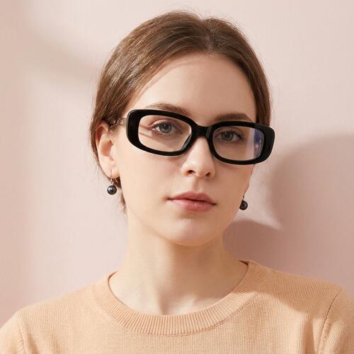 Raman Black Rectangle Glasses