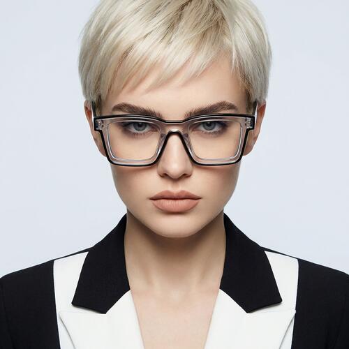 Bronte Schwarze Quadratische Brille