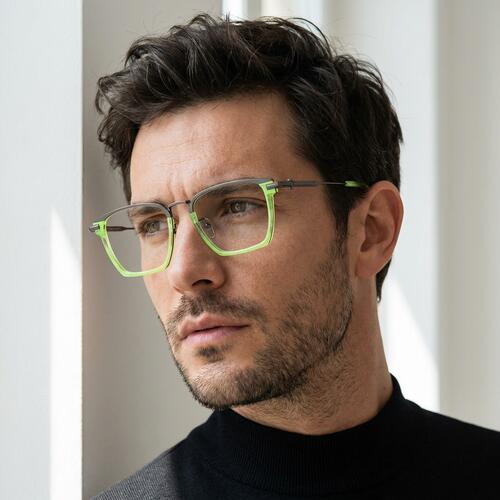 Archibald Green Rectangle Glasses