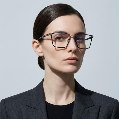 Ruskin Schwarze Quadratische Brille