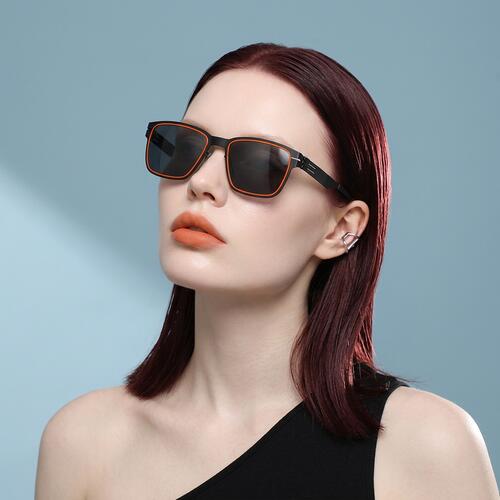 Duncan Black Rectangle Sunglasses