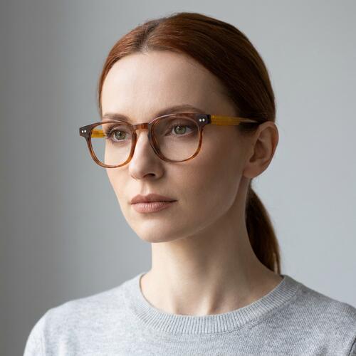 Elias Brown Square Glasses