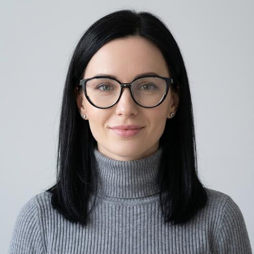 Marina Gray Cat Eye Glasses