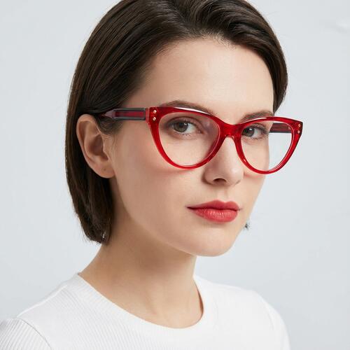 Bessemer Rote Cat Eye Brille