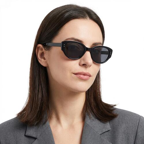 Lorraine Black Cat Eye Sunglasses