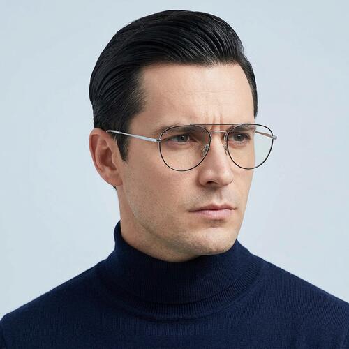 Julia Black Aviator Glasses