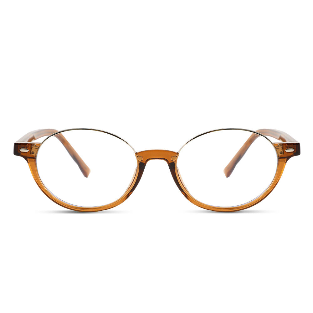 Wordsworth Braune Ovale Brille
