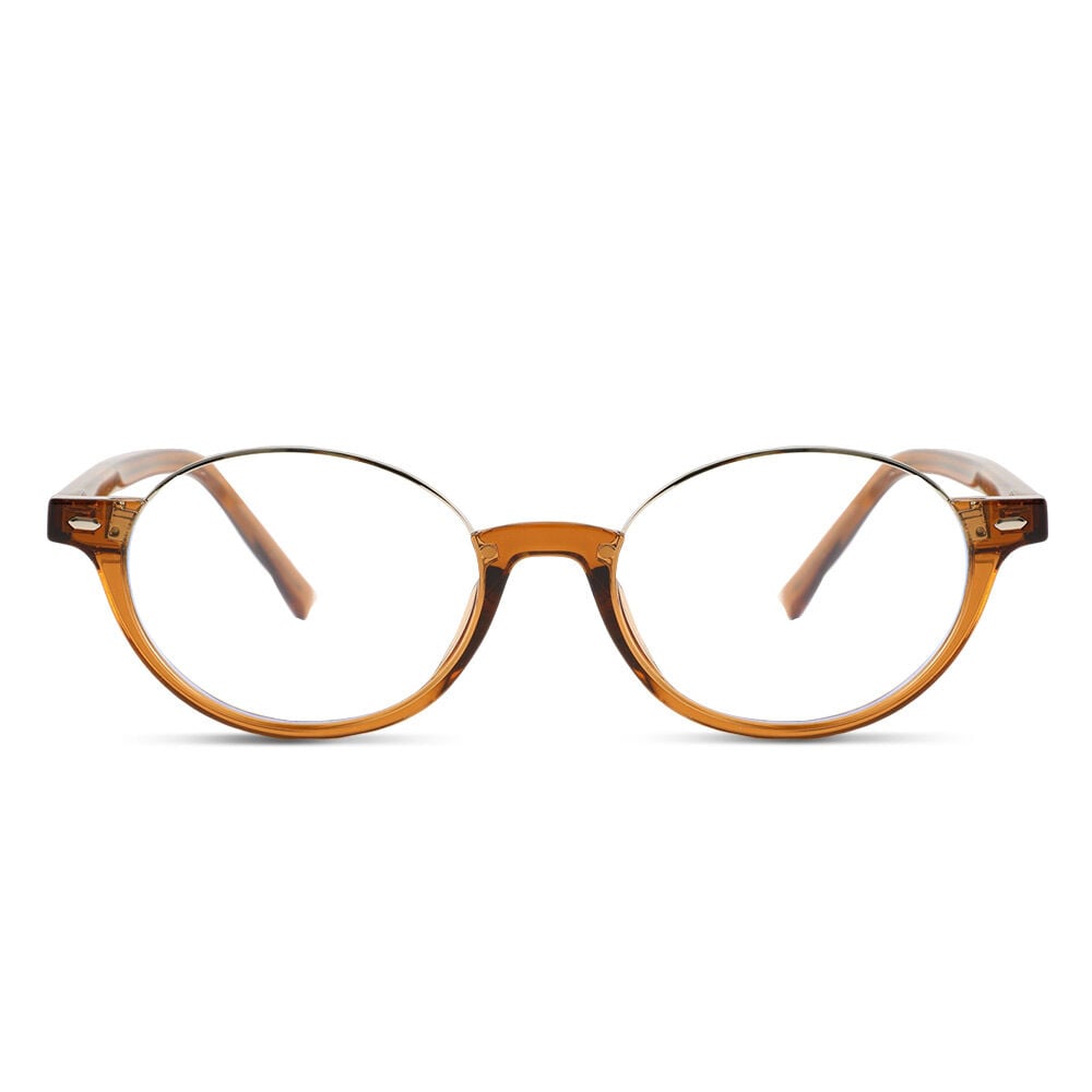 Wordsworth Braune Ovale Brille