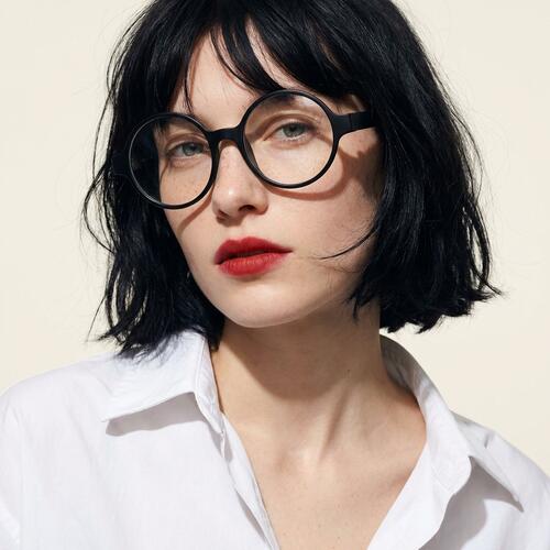 DuBois Black Round Glasses