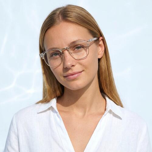 Noel Clear Browline Glasses