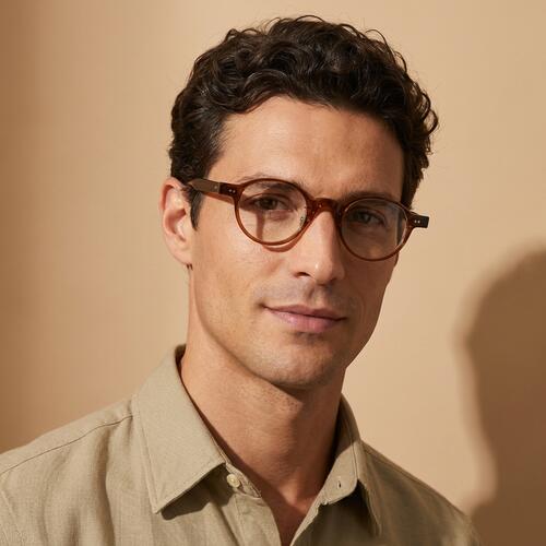 Lynch Brown Round Glasses